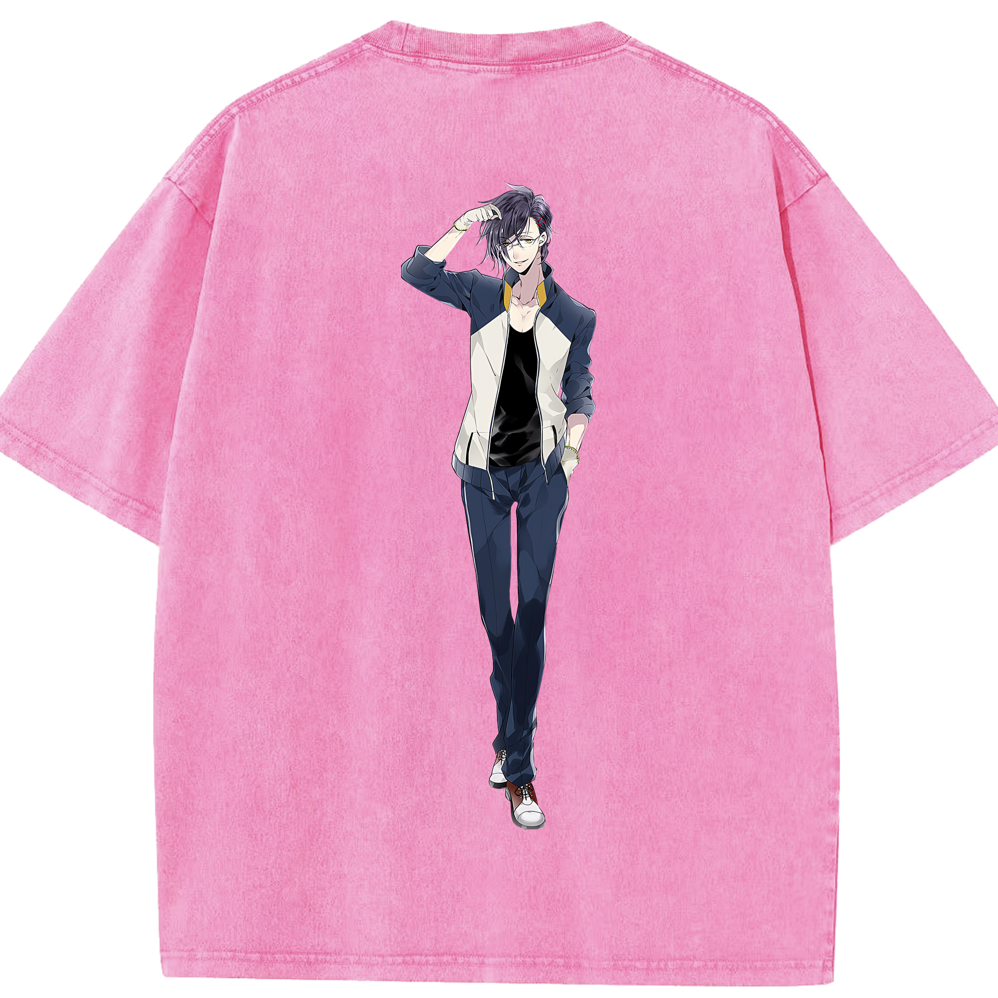 （画像用） 刀剣乱舞 Touken Ranbu 綿100% ヴィンテージ風 半袖Tシャツ（背面プリント）